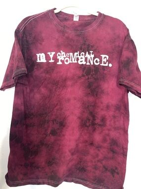 My Chemical Romance Maroon Tie-Dye Logo Tee - Unbranded